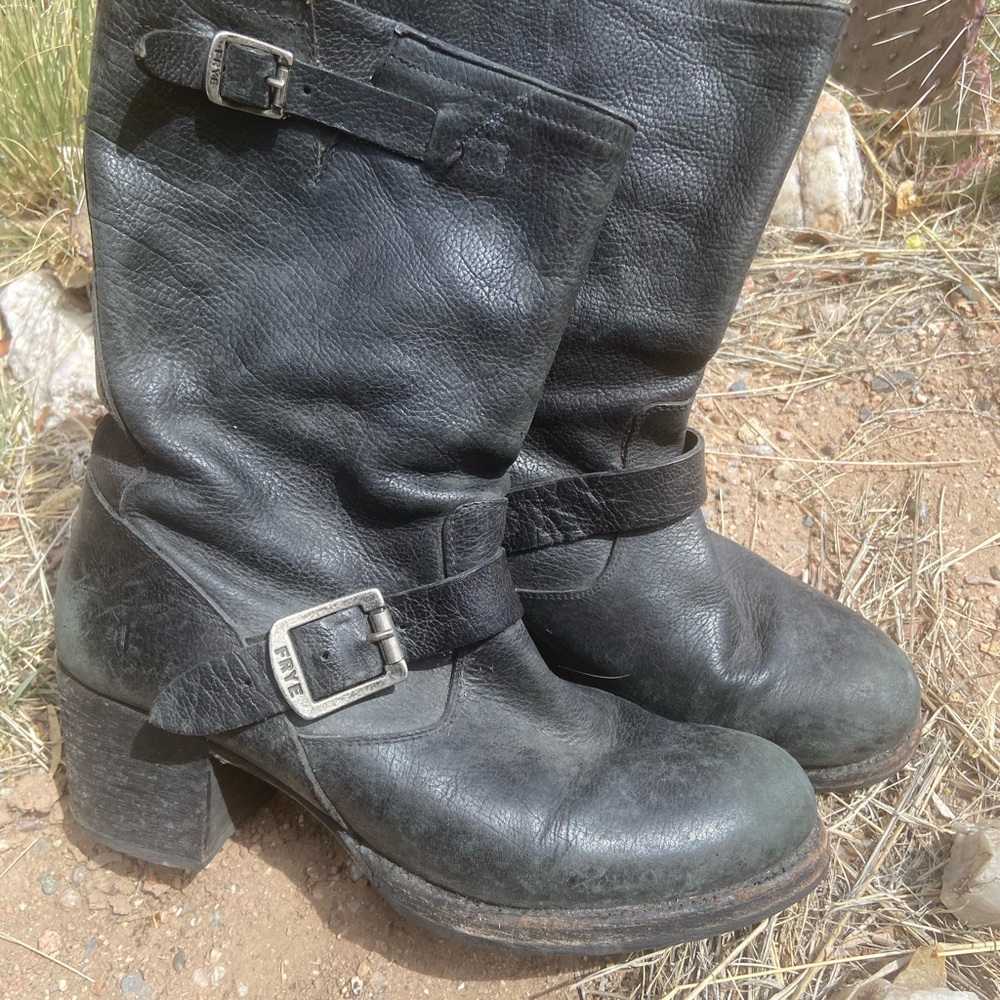 Frye Vera slouch heeled boots - Picture 2 of 7